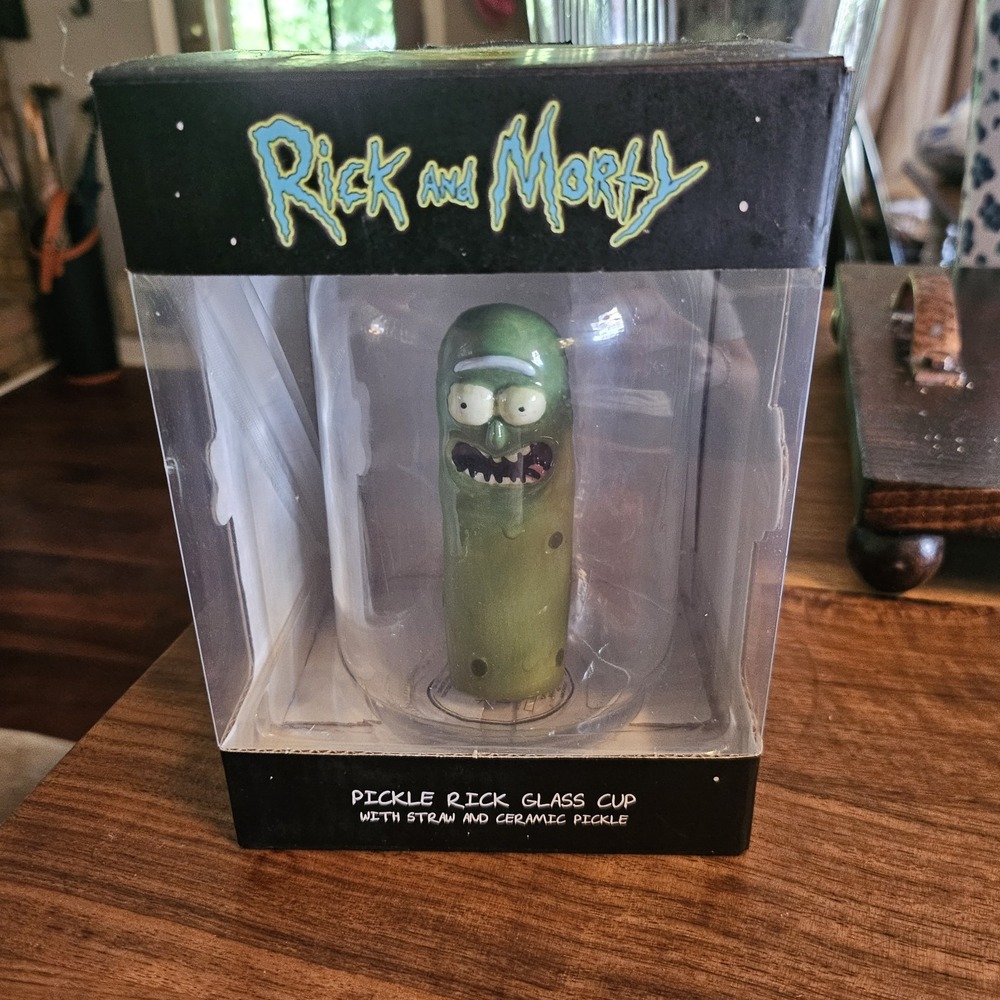 SDCC Rick and Morty Pickle Rick - Pickle Jar‎ Glass Mason Jar Exclusive
